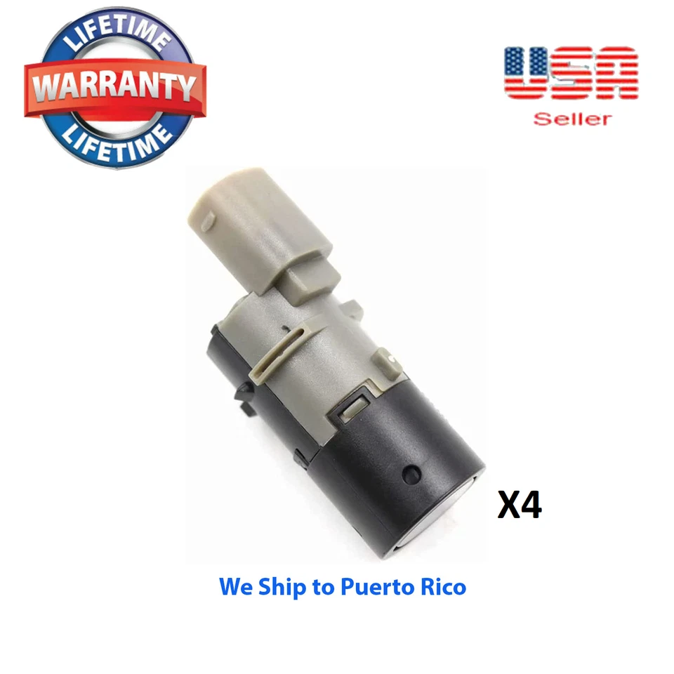 conjunto 4 sensores de assistência auxiliar de estacionamento compatível com BMW 525I 530I 540I M5 X5 Z4 Mini Cooper - Imagem 1 de 4