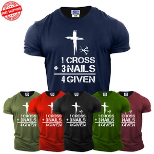 Christentum Jesus Kreuz Herren Lustiges T-Shirt Glaube Bibel Religiös Neu Geschenk Tee - Bild 1 von 11