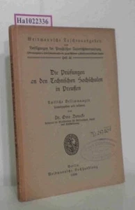 Die Prüfungen an den Technischen Hochschulen in Preußen. (=Weidmannsche Taschena - Picture 1 of 1