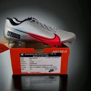 Nike Vapor Edge Speed 360 PROMO Football Cleats Size 11-14 Silver CD0083-001 - Picture 1 of 5