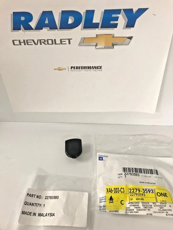 CAMARO CORVETTE IMPALA MALIBU CTS TAPA BRAZO LIMPIAPARABRISAS GM # 22793593 B98D Foto 1 de 1