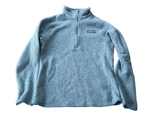 Patagonia Damen Better Sweater Small blau Fleece Quarter Zip Pullover Fitz Roy - Bild 1 von 6