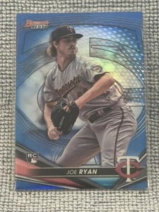 2022 Bowman's Best Joe Ryan Blue Refractor RC /150 Twins Ace - Picture 1 of 2