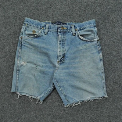 Pantalones Cortos Wrangler Para Hombre 31 Azul Corte Jean Denim Desteñido Desteñido 936GSHD Foto 1 de 4