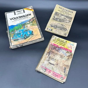 Vintage Volkswagen Beetle Ghia Models Repair Service Manual Books 70s Lot READ - Picture 1 of 10
