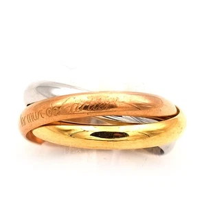 Le Must de Cartier Trinity Ring Medium 750 Rosé- Gelb- & Weißgold um 1990 GR 53 - Bild 1 von 5