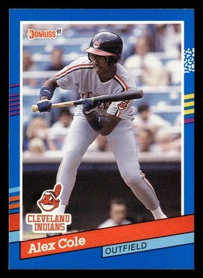 Alex Cole 1991 Donruss #383 Cleveland Indians FREE SHIPPING *089 - Image 1 of 2