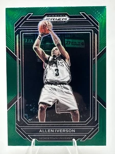 2023 Panini Prizm Draft Picks Allen Iverson Green Prizm #77 Georgetown Hoyas - Bild 1 von 2