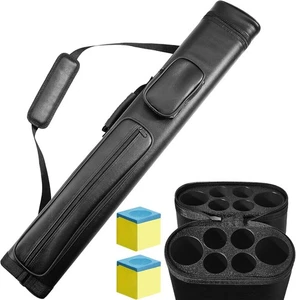 2 x 4 harte ovale Poolqueue Billard Stick Tragetasche Billardqueuehüllen für 2 S - Bild 1 von 6