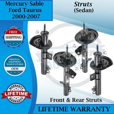 Puntales delanteros y traseros Monroe OEM para Ford Taurus/Mercury Sable 2000-2007 guerra de 10 años Foto 1 de 4