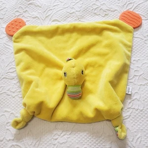 Pond Pets Baby Security Blanket Yellow Duck Lovey Square Infant Knotted Teething - Picture 1 of 6