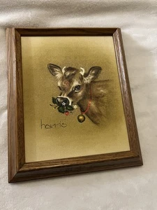 VINTAGE Artist Peggy Harris Original Oil Painting Signed. Strawberries &Cream - Picture 1 of 5