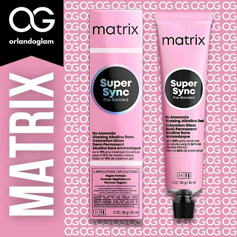 Matrix Super Sync cor de cabelo semi-permanente 3 oz 💗 Escolha seu tom 💗 - Imagem 1 de 1