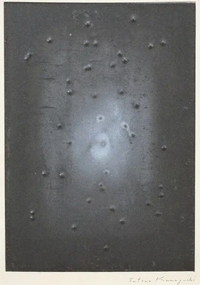 Tatsuo Kawaguchi plomo nabo semilla arte firma único 1987 papel madera japonés Foto 1 de 4