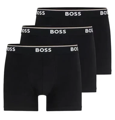 Hugo Boss Boxershorts Schwarz 3er Pack Gr. M / L / XL Herren Boxer Original - Bild 1 von 4