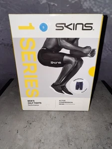 Skins Series 1 Active Compression Half Tight Shorts Mens Small Navy New box gym - Picture 1 of 13