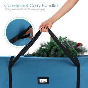 Christmas Tree Storage Bag Up to 9 FT Disassembled Tree Heavy Duty with Handles - Picture 1 of 14
