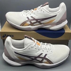 Asics Solution Speed FF 3 Women’s 12 White Purple Tennis Shoes Sneakers Tried On - Picture 1 of 20