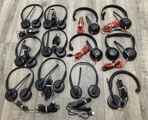 Lote 12x Plantronics Blackwire 300DA C5210 C5220 CS510 + 7x Fundas Blandas - Imagen 1 de 8