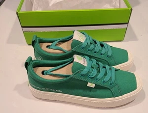 Women's Cariuma Earthday Green Oca Low Canvas Casual Sneaker Womens Sz 9 NIB - Picture 1 of 7