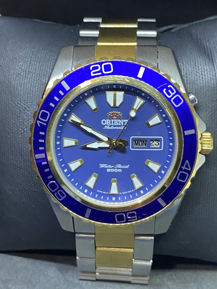 Orient Mako Automatic Blue Dial Excellent condition 200 water resistant - Image 1 of 4