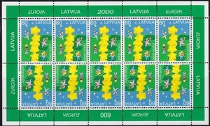 LETTONIA 2000 Europa MF MNH** - Picture 1 of 1