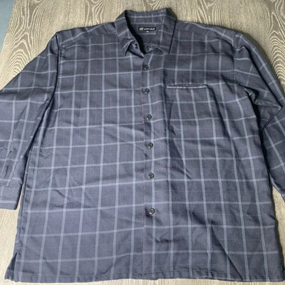Camisa de Caminar Montique Con Botones De Colección Para Hombres 2XL Azul Marino, Rojo Foto 1 de 4