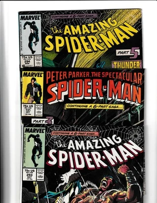 *🔑💥WOW* MARVEL AMAZING SPIDER-MAN LOT OF 3 KRAVEN'S LAST HUNT  PARTS 2/3/5 - Image 1 of 4
