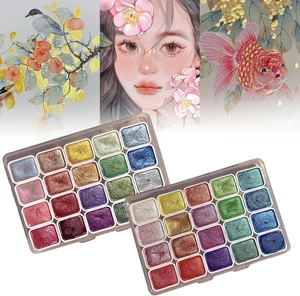 40-Color Watercolor Paint Set with Metallic and Glitter for Artists and Beginner - Picture 1 of 12