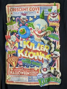 Universal Studios Halloween Horror Nights Killer Klowns L/S T-Shirt Small Black - Picture 1 of 7