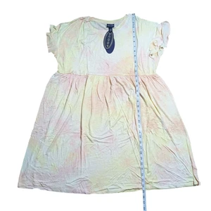 Scoop women's flutter dress size 12- 14 LG summer outfit Pink - Picture 1 of 5