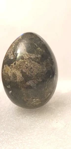 Interesante huevo de piedra natural bonito pulido, piedra de palma de ópalo negro? 2,4" - Imagen 1 de 7