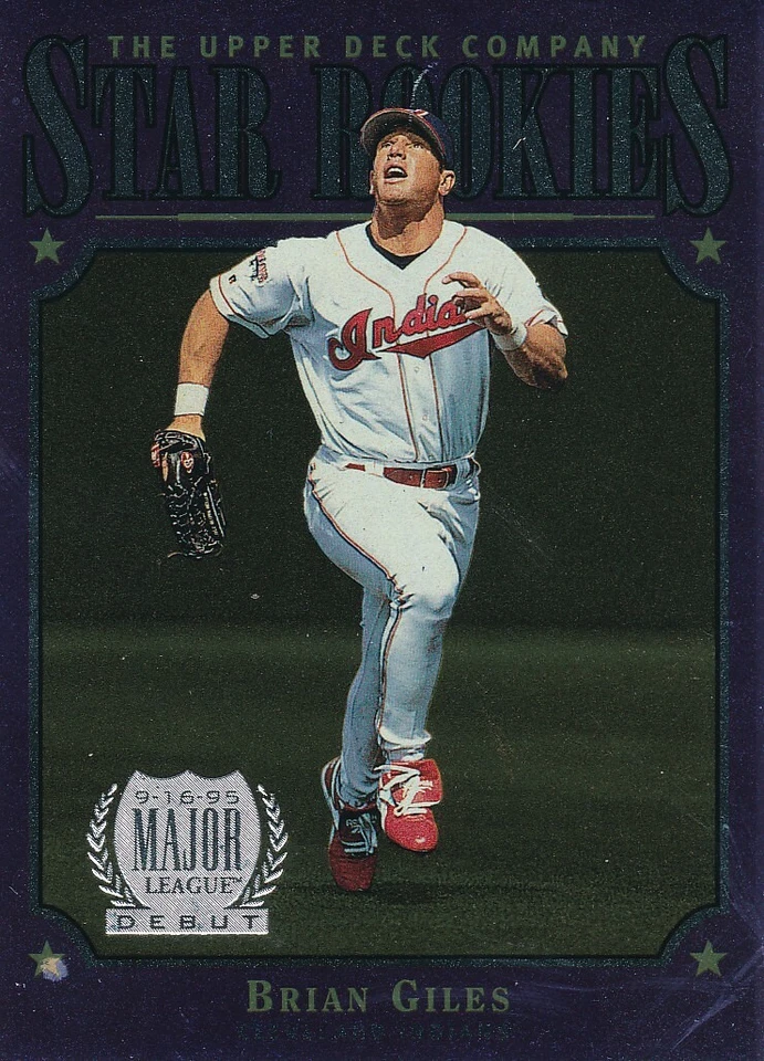 Бейсбольная карточка Брайана Джайлса 1997 Upper Deck No236 Indians RC - Изображение 1 из 1