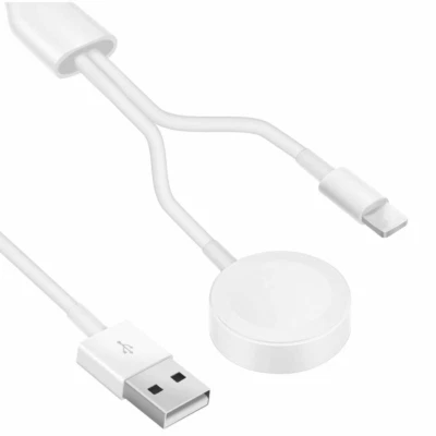 3合1磁性USB充电器适用于iPhone 14 13 8 Apple Watch Series 3 4 5 6电缆 — 第 1/4 张图片