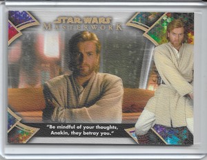 2022 Topps Star Wars Masterwork SP Canvas /25 OBI-WAN KENOBI #OB1-7