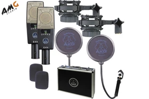 Conjunto estéreo de micrófono condensador de diafragma grande AKG C 414 XLS/ST (par) profesional - Imagen 1 de 6