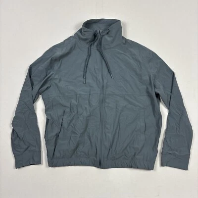 Chaqueta Kirkland Signature para mujer manga larga activa cremallera completa azul gris grande Foto 1 de 3