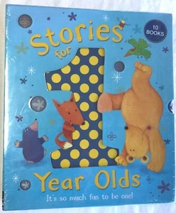 STORIES FOR 1 YEAR OLDS TEN (10) BOOK BOX SET BRAND NEW FACTORY SEALED A8 - Foto 1 di 6