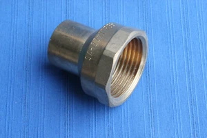 AB319S-Sanha Rotguss Löt- Übergangsmuffe 22mm -1" Innengewinde   Model 4270G - Bild 1 von 1