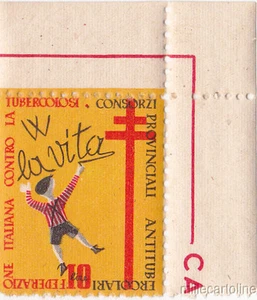 TBC - FEDERAZIONE ITALIANA CONTRO LA TUBERCOLOSI - ERINNOFILO 10 L. - Foto 1 di 1