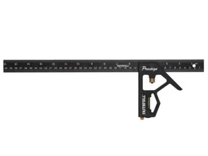Faithfull Prestige Combination Square Black Aluminium 400mm (16in) FAICS400CNC - Picture 1 of 2