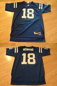 Jugend Indianapolis Colts Peyton Manning XL (18/20) besticktes Trikot (blau) Ree - Bild 1 von 1
