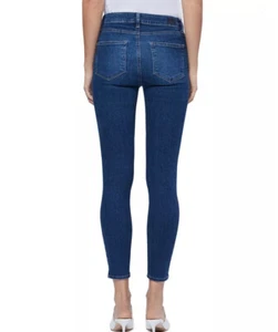 Pantalones de mezclilla ajustados al tobillo de tiro alto Hoxton para mujer PAIGE NUEVOS CON ETIQUETAS TALLA 31 lavado Fairview - Imagen 1 de 15