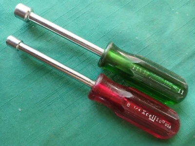 Vintage Xcelite USA Nut Drivers 1/4 And 11/32 Color Coded - Image 1 of 4