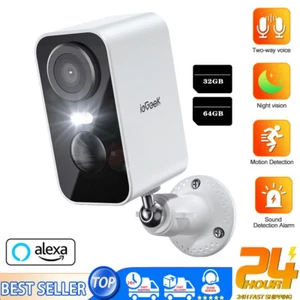 ieGeek WLAN Überwachungskamera Außen 2K 3MP Kabellose Akku Audio Kamera Alexa - Bild 1 von 13