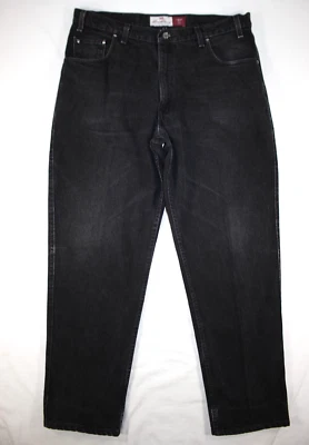 Vintage Levi's Jeans Men's 40x32 Loose Fit 545 Brown Tab USA Made 90s Black Wash - Image 1 of 4