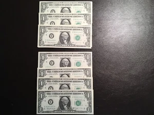 90 1.00 1963-B Joseph Bar Notes Missing 38-47 All Unc.. But Top Note Cons.order - Picture 1 of 8