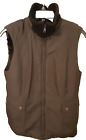 Ann Taylor Vest Womans Small Faux Fur Lined Black Pockets High Collar Zip-Up New