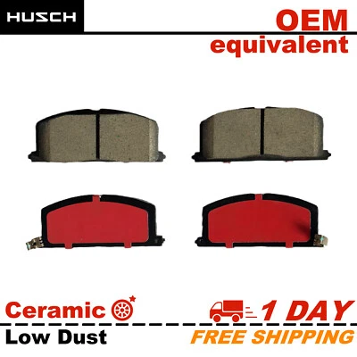 4pcs Front Carbon Fiber Ceramic D242 Brake Pads for Chevrolet Nova 1985-1988 Foto 1 de 4