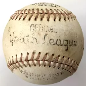 RARE Vintage 1950s Wilson Official Youth League Baseball Horsehide Cover 9 Inch 3oz - Bild 1 von 7